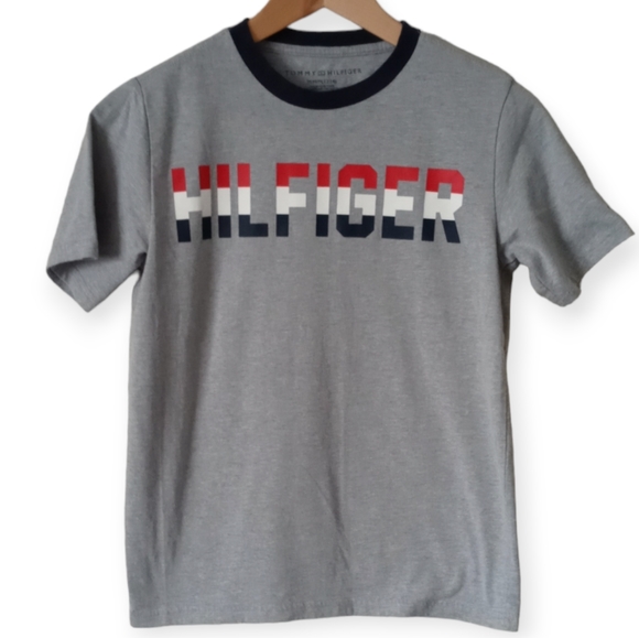 Tommy Hilfiger Other - TOMMY HILFIGER YOUTH BOYS' SHORT SLEEVE LOGO T-SHIRT. SIZE M (12-14).GRAY